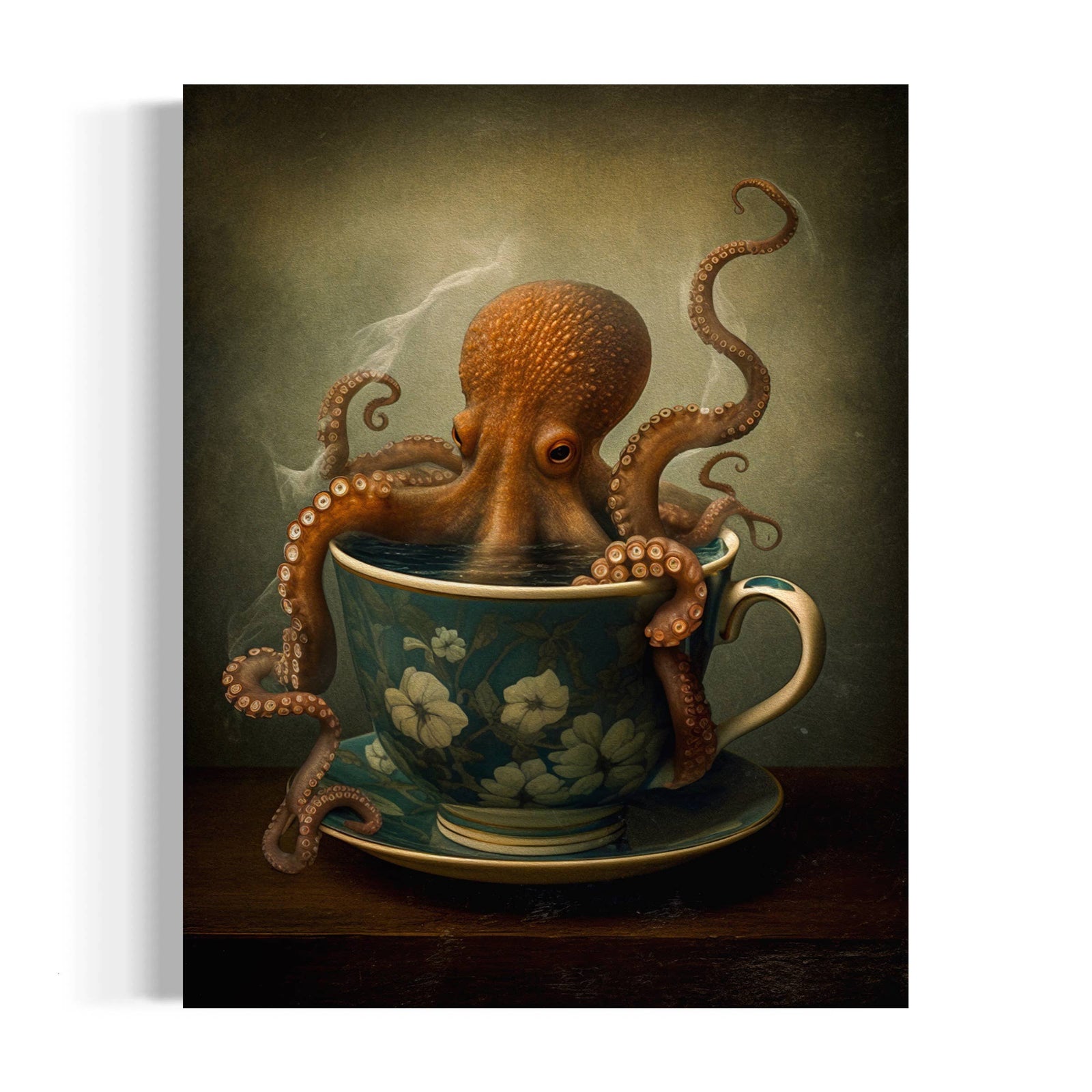 Octopus in a Tea Cup Art Print