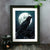 Raven and Full Moon - Giclée Art Print