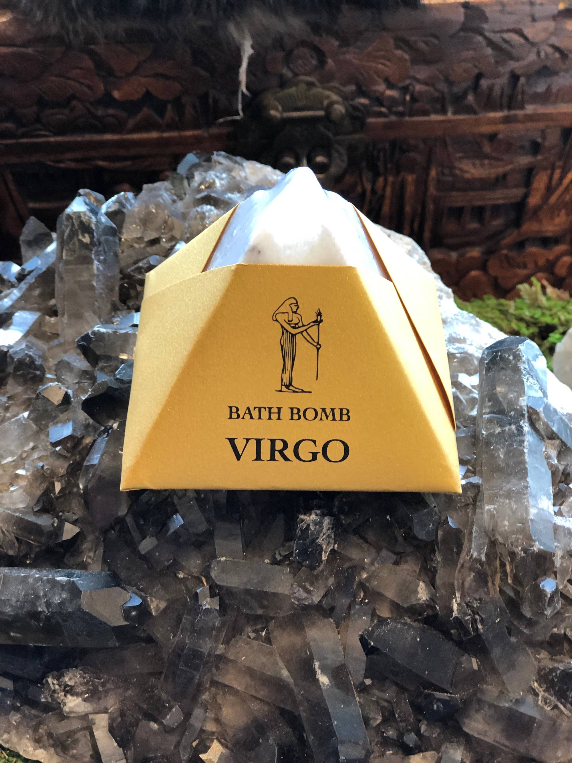 Virgo Bath Bomb with Charged Crystal