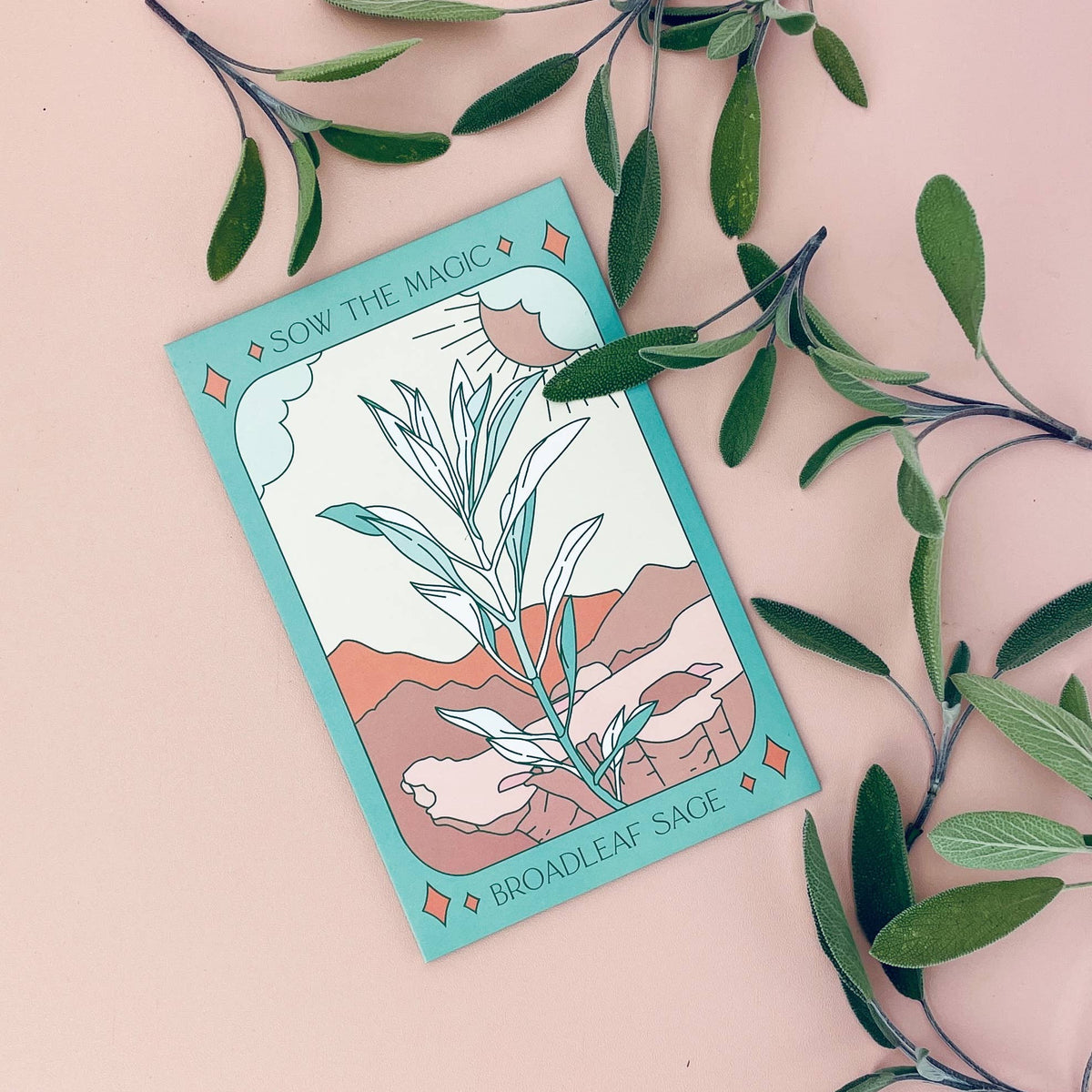 Broadleaf Sage Tarot Garden Seed Packet