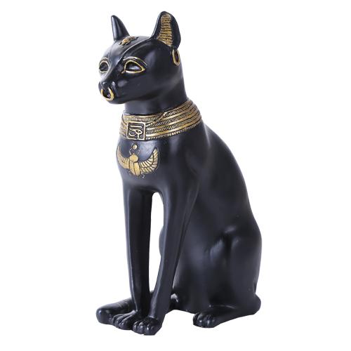 Small Black Bastet Figurine - 5.5 Inches