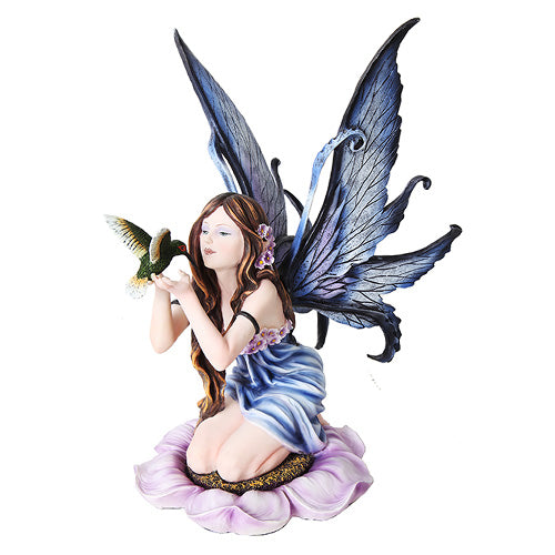 Spring Fairy with Humming Bird Statue