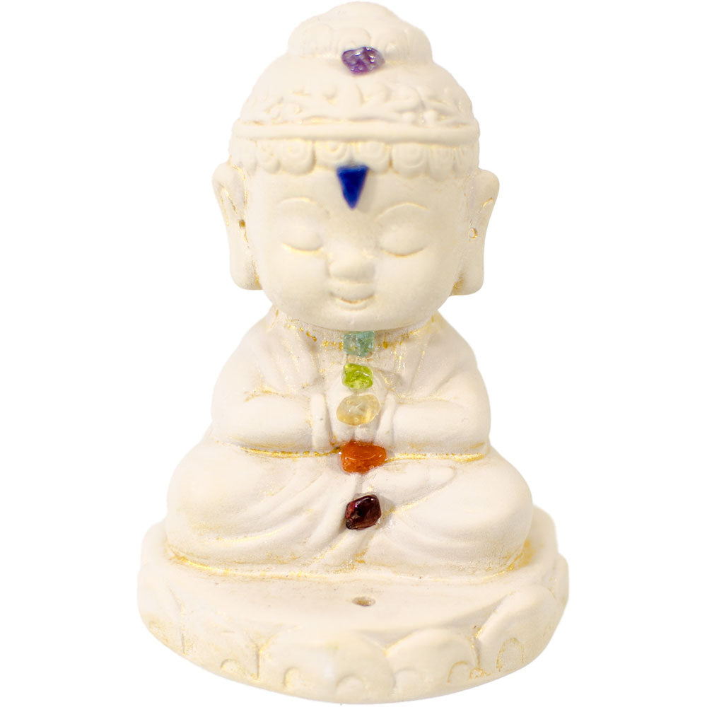 Chakra Buddha -Statue Incense Holder- 3.5"