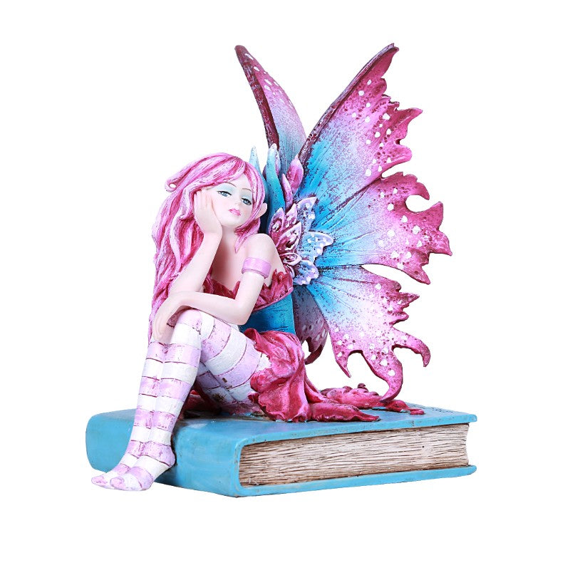 Book Muse Fairy Statue