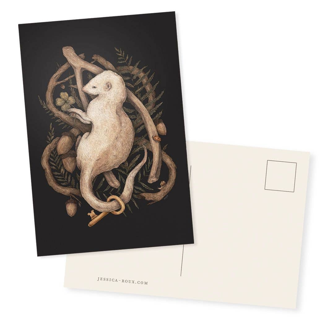 Ferret Postcard Postcard Print 4” x 6”