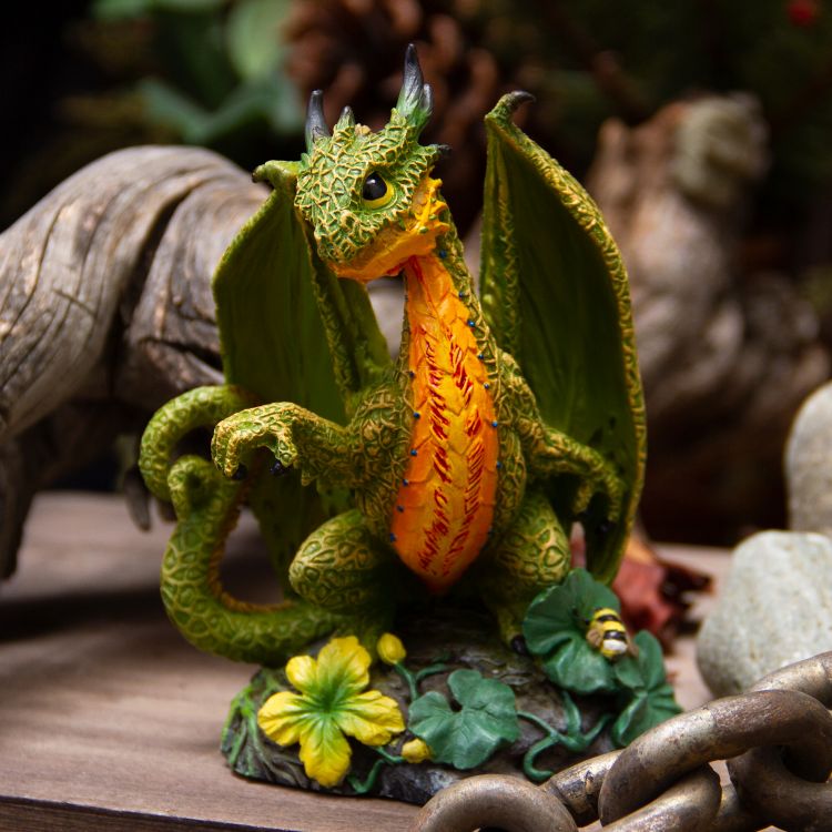 Cantaloupe Dragon Statue