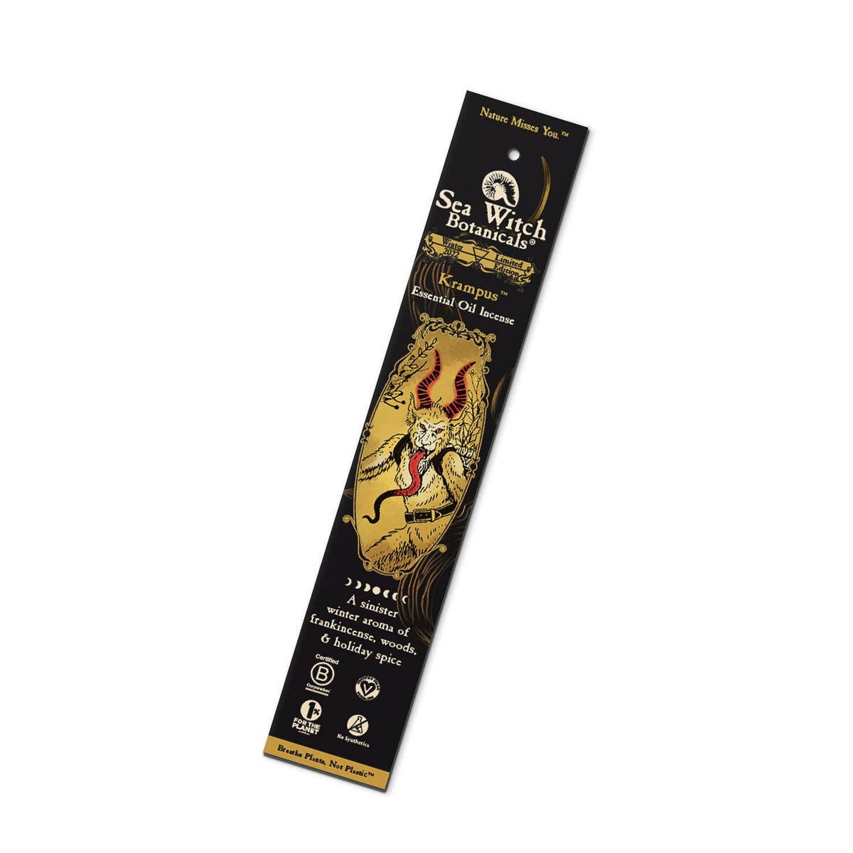 Krampus Premium Incense: with All-Natural Frankincense, Fir, Peppermint, & Holiday Spices