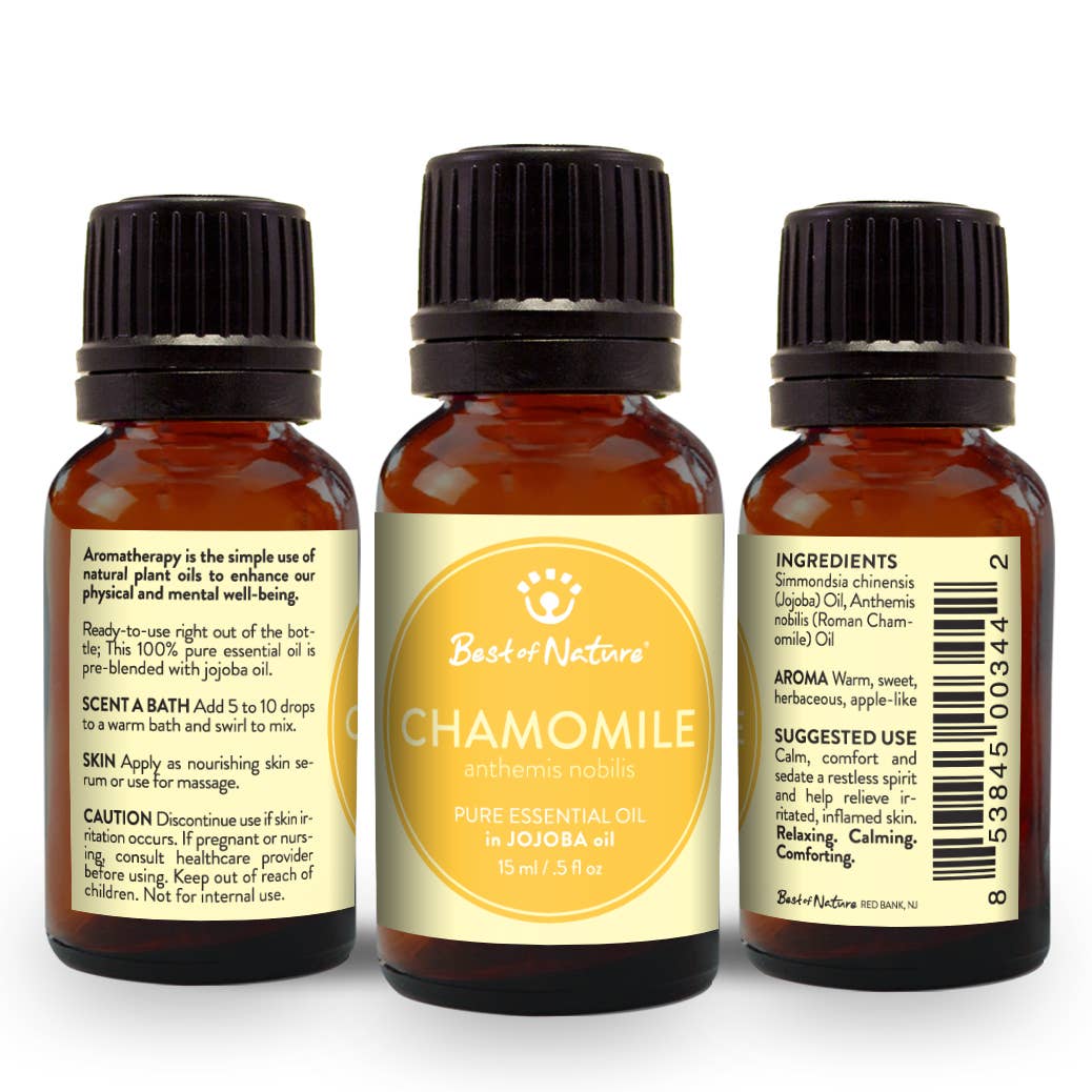 Roman Chamomile Essential Oil Blended with Jojoba Oil