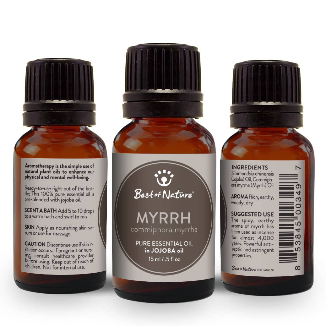 Myrrh Essential Oil Blended with Jojoba Oil