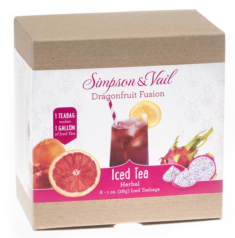 Dragonfruit Fusion Herbal Fruits Iced Teabags (8/box)