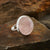 Rose Quartz Ring Sterling Silver Big