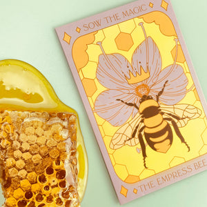 The Empress Bee Tarot Garden Seed Packet