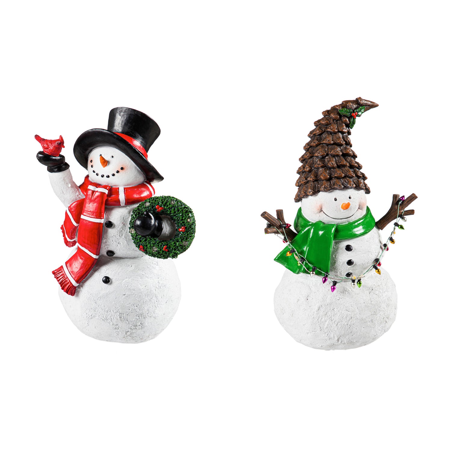 LED Battery Operated Holiday Snowman 10"H