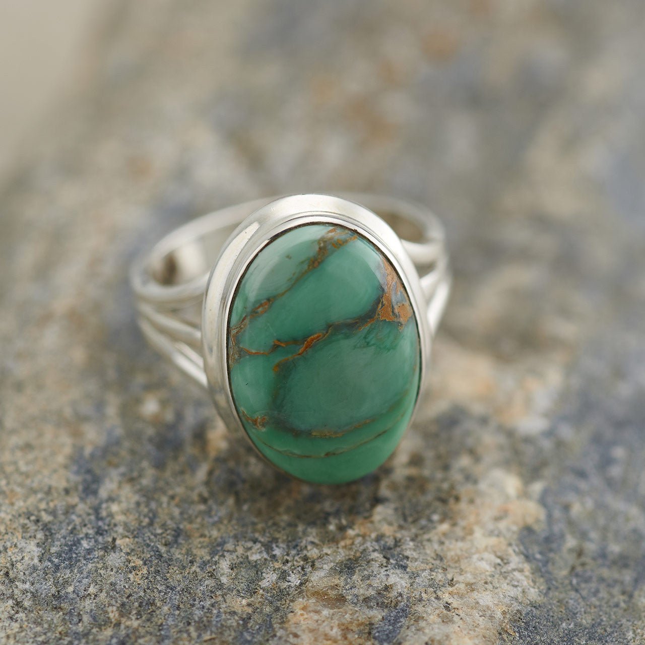 Variscite Sterling Silver Ring