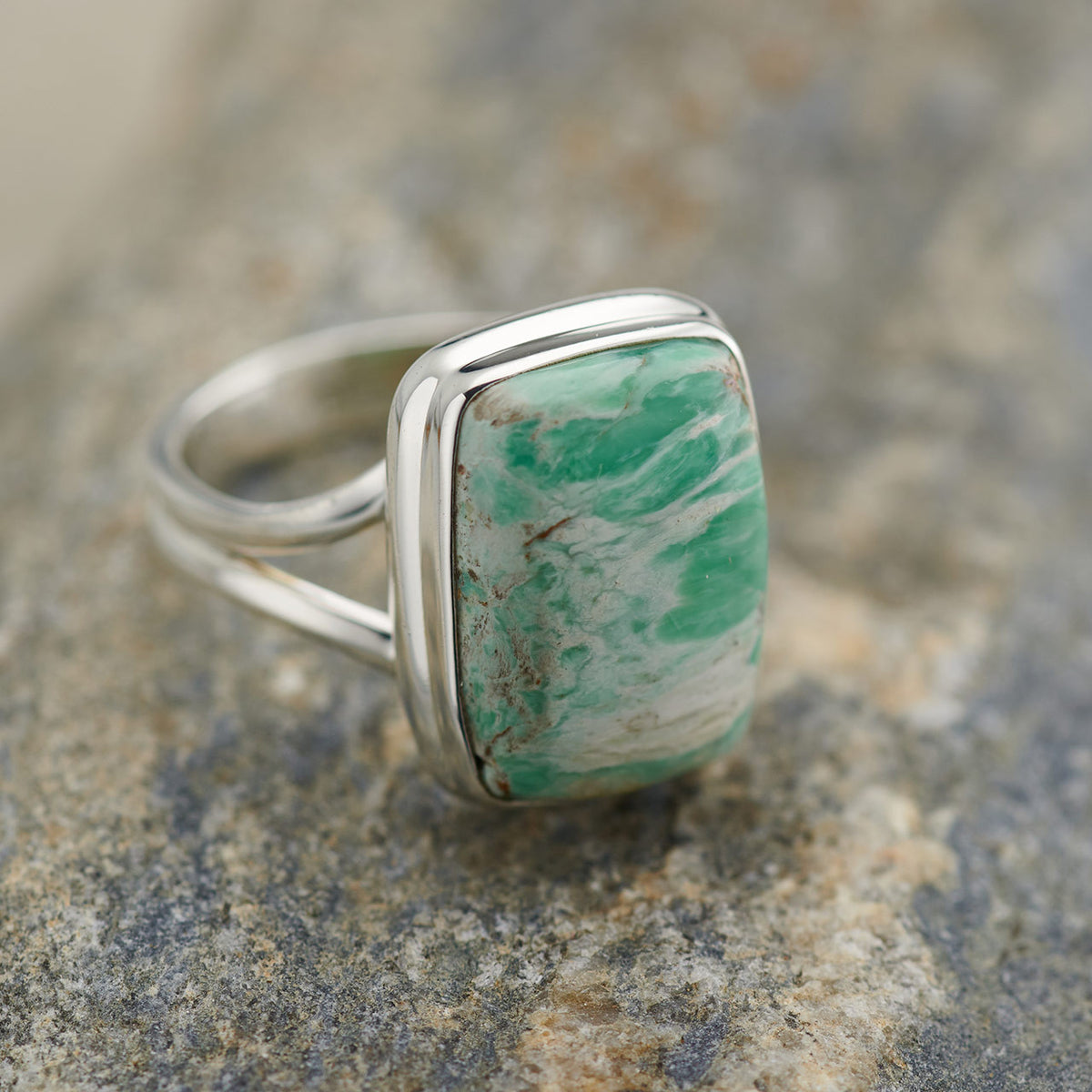 Variscite Sterling Silver Ring