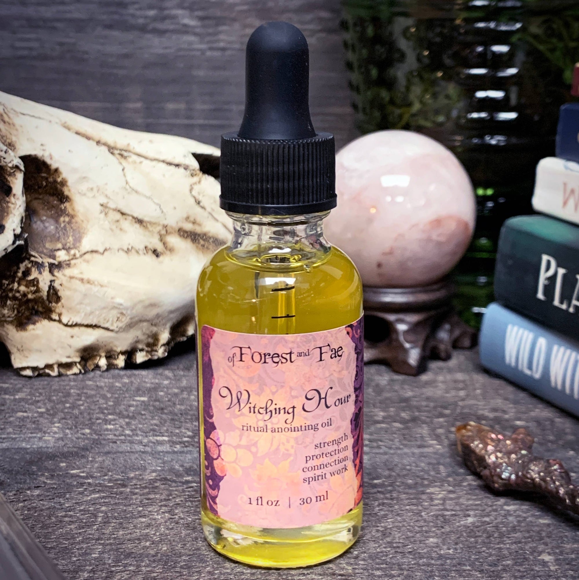 Witching Hour Sacred Ritual Oil | Anointing Oil | Altar Oil | Spellcrafting | Witchcraft | Candle Dressing Oil | Altar Tools | Witchy Tools