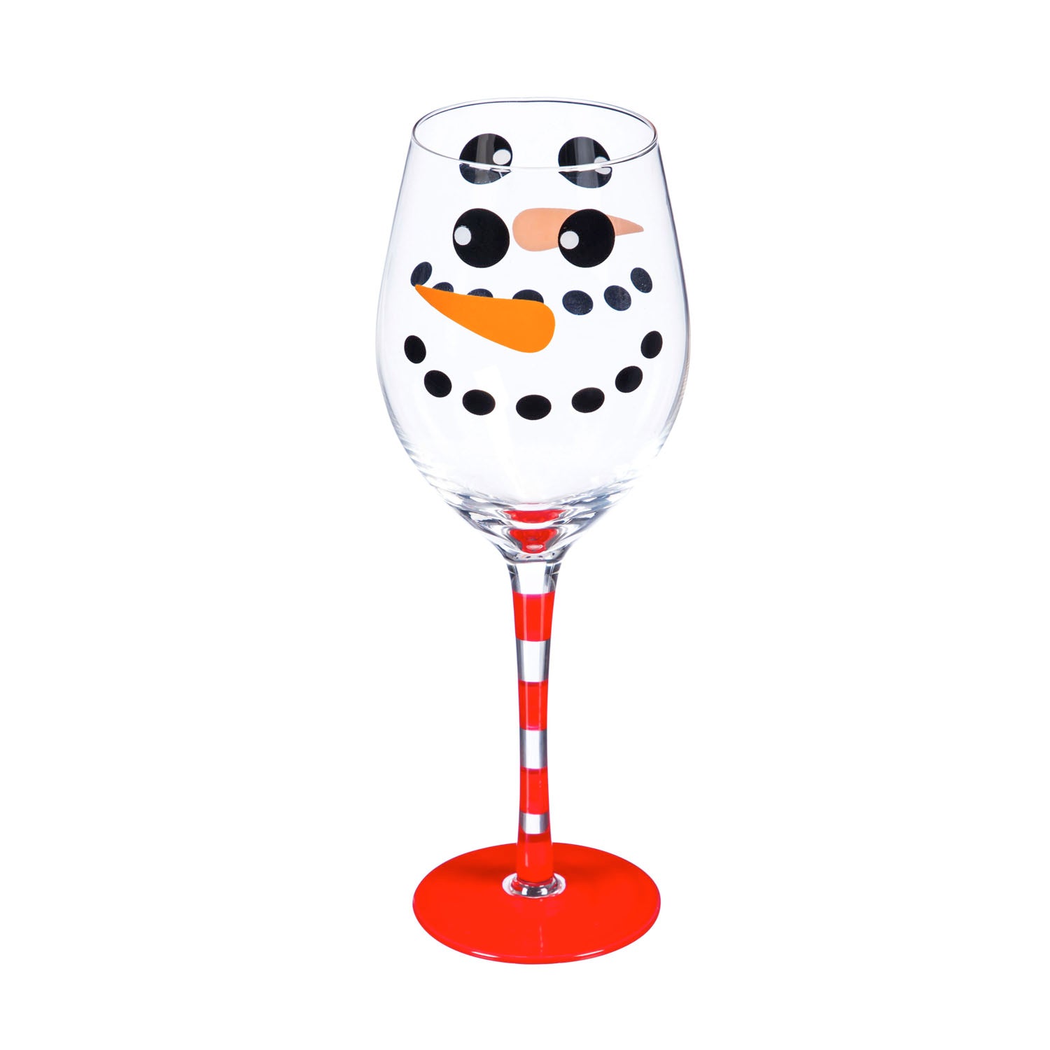 Snowman Wine Glass w/ Box, 12 oz.