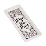 Just Add Color Ceramic Trinket Tray, Seize the Day - Cast a Stone