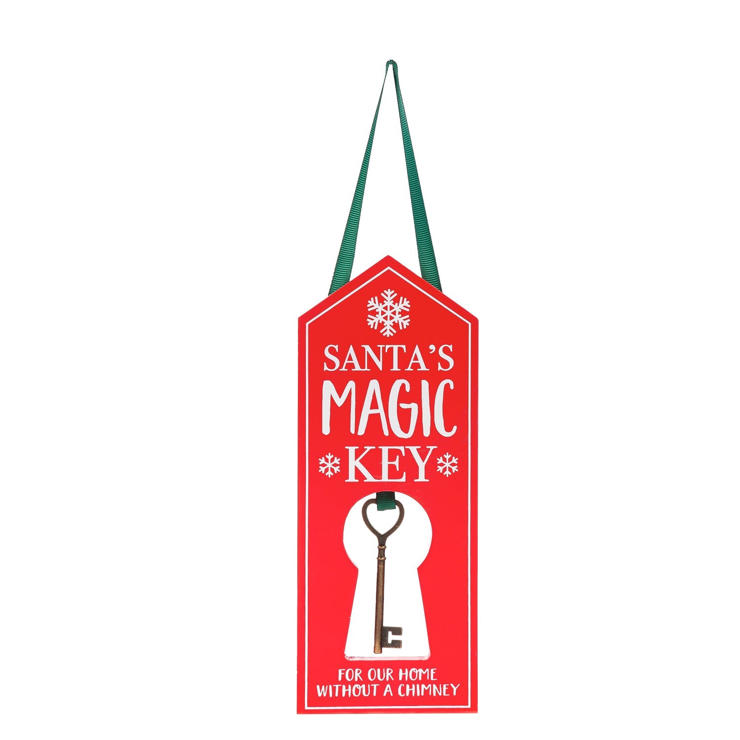 Santa's Magic Key Wood Door Hanger