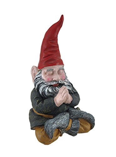 Mordecai Zen Meditating Garden Gnome Statue - Cast a Stone