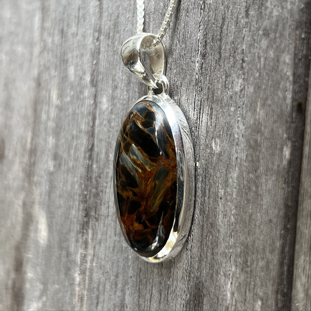 Pietersite Sterling Silver Pendant