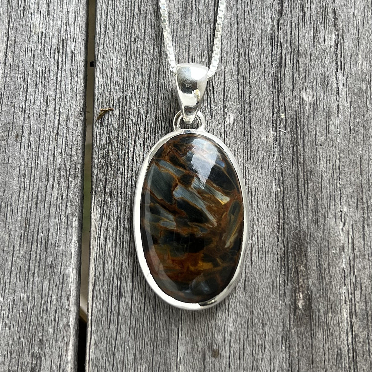 Pietersite Sterling Silver Pendant