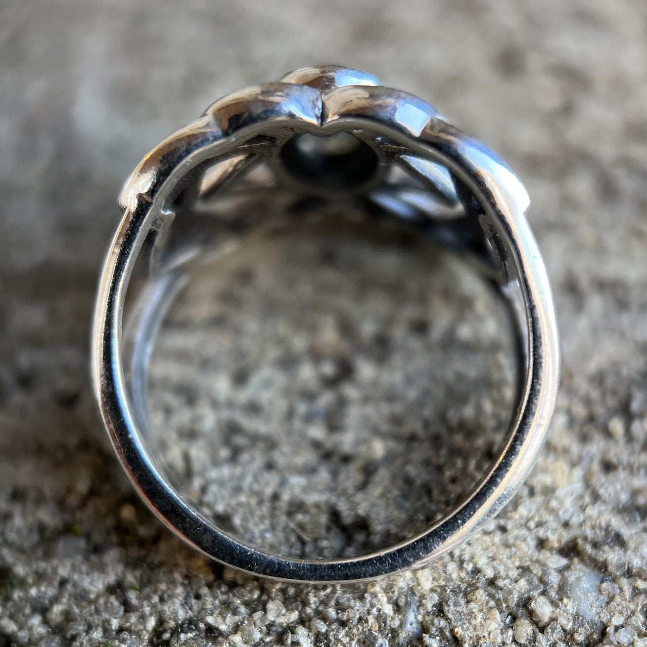 Labradorite Celtic Ring In Sterling Silver
