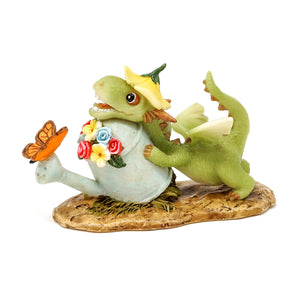 Mini Girl Dragon Emberz with Watering Can and Butterfly Figure