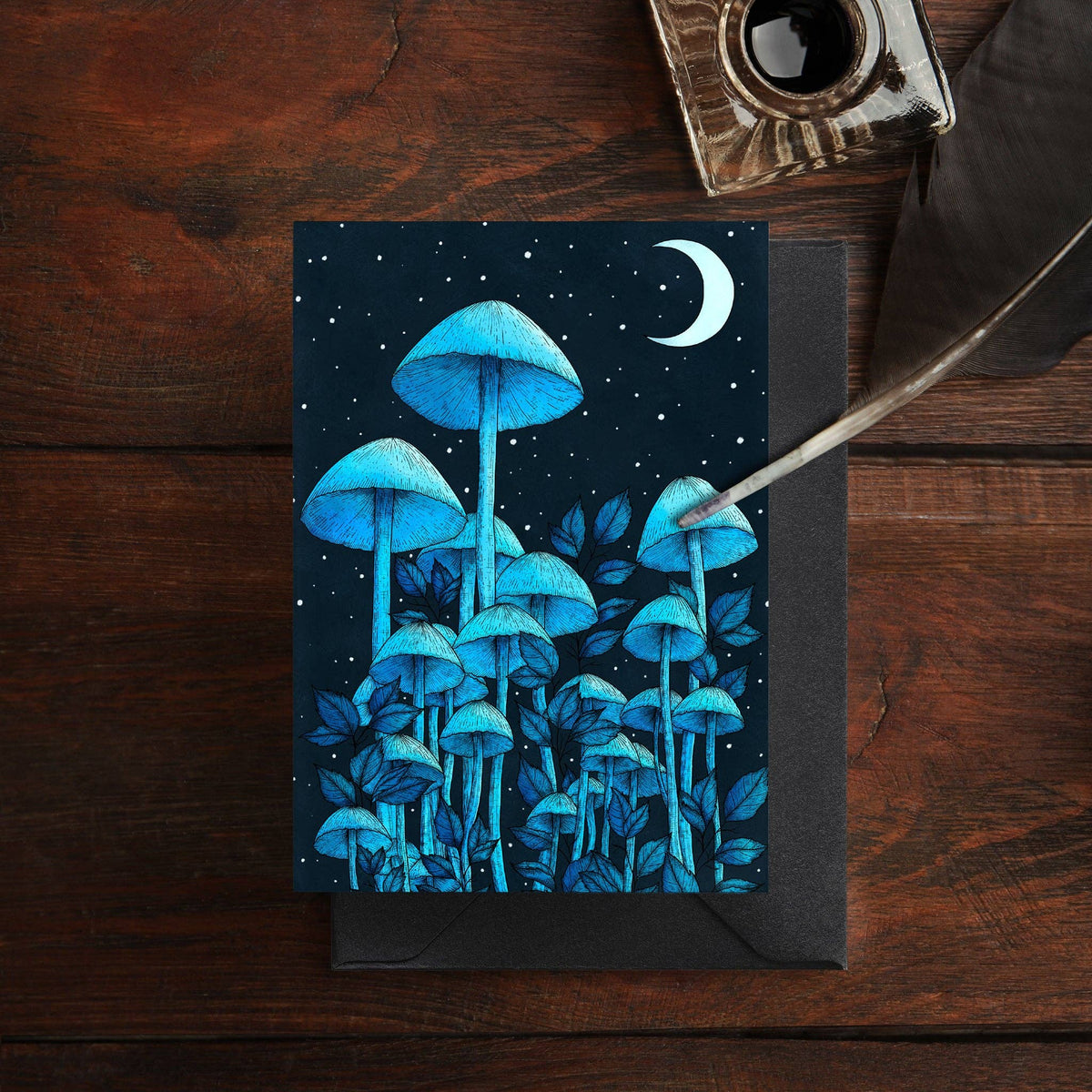 Star Mushrooms - Greeting Card