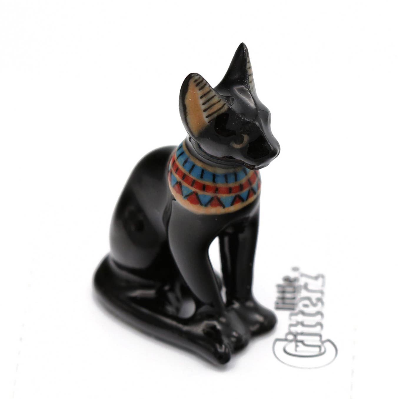 Bastet Egyptian Cat Porcelain Miniature