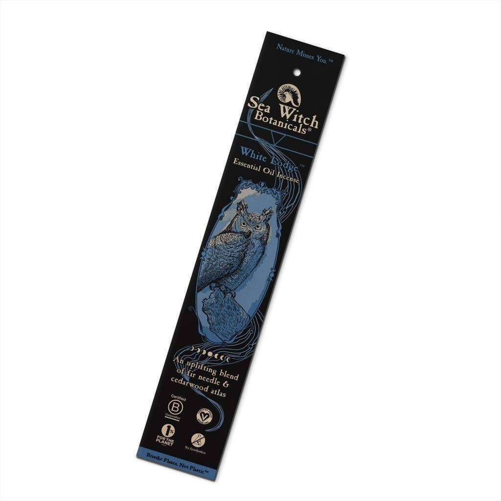 White Lodge Incense: With All-natural Cedarwood Atlas & Fir Needle Essential Oils