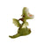 Mini Green Dragon Roaring Figurine - Cast a Stone
