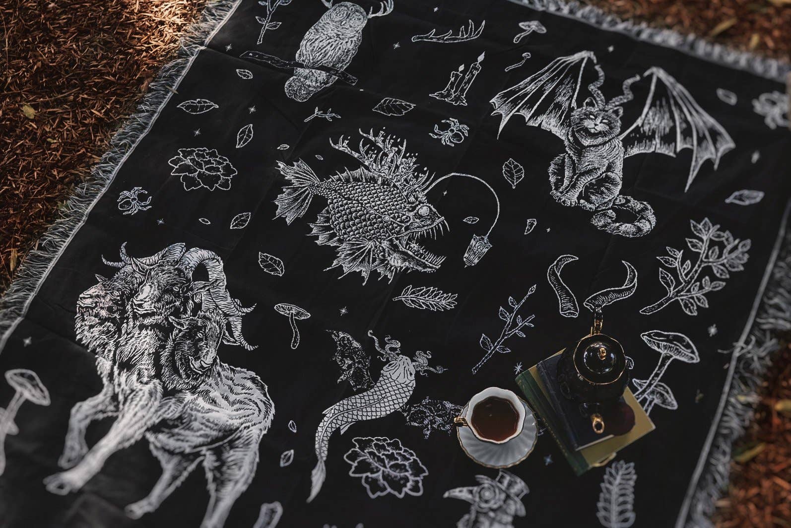 The Creatures Woven Tapestry Blanket