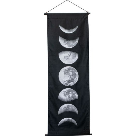 Moon Phases- Cotton Hand Printed Banner