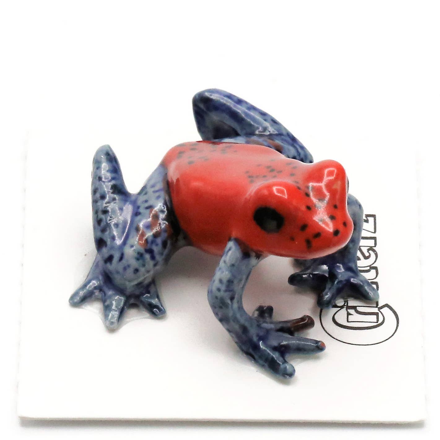 Strawberry Dart Frog Porcelain Miniature