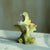 Mini Green Dragon Roaring Figurine - Cast a Stone