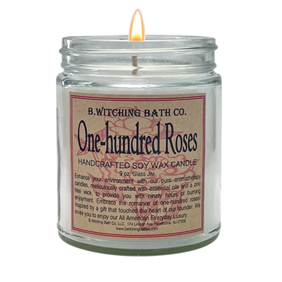 One-hundred Roses Soy Wax Candles 9oz