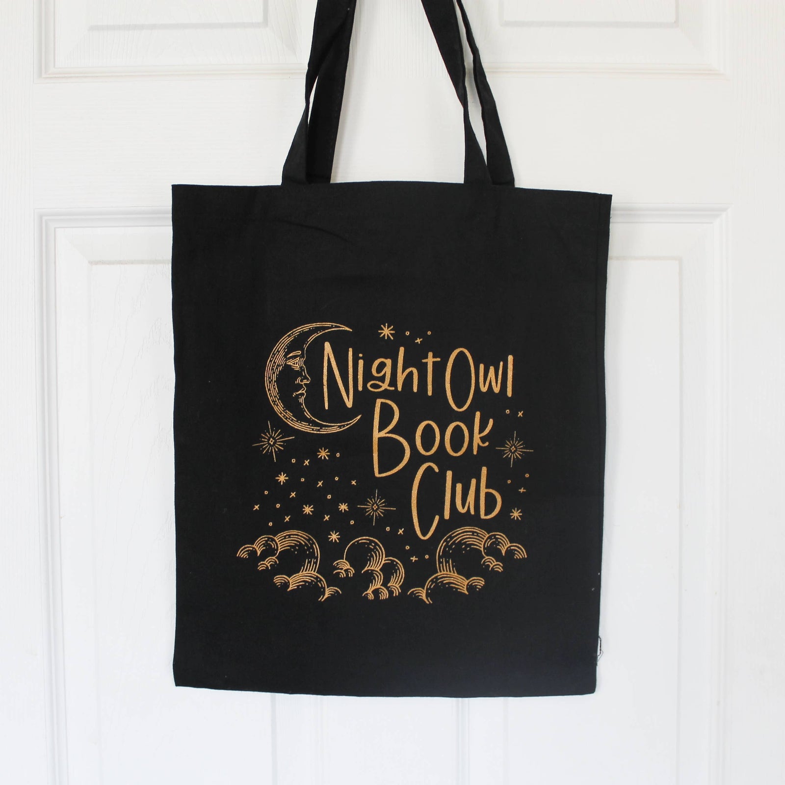 Night Owl Book Club tote bag