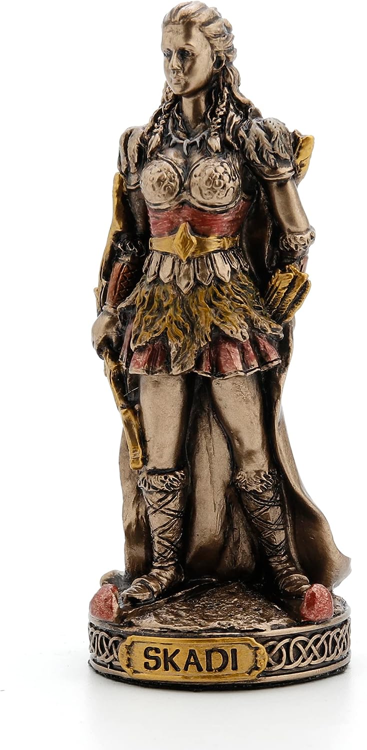 Norse God Figurine - Bronze Resin Sculpture for Home Decor and Altars