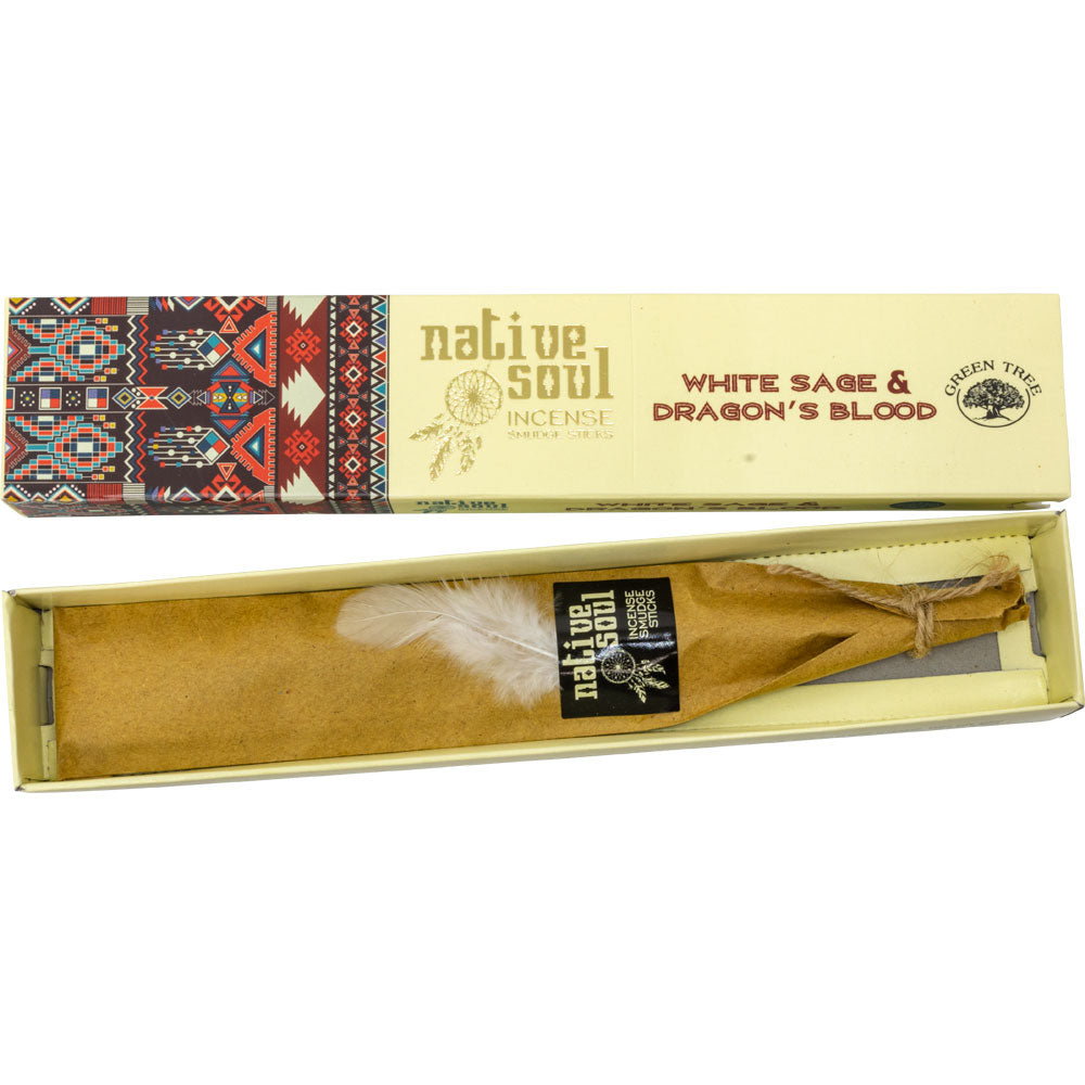 Native Soul White Sage & Dragon's Blood Incense Sticks 15gm