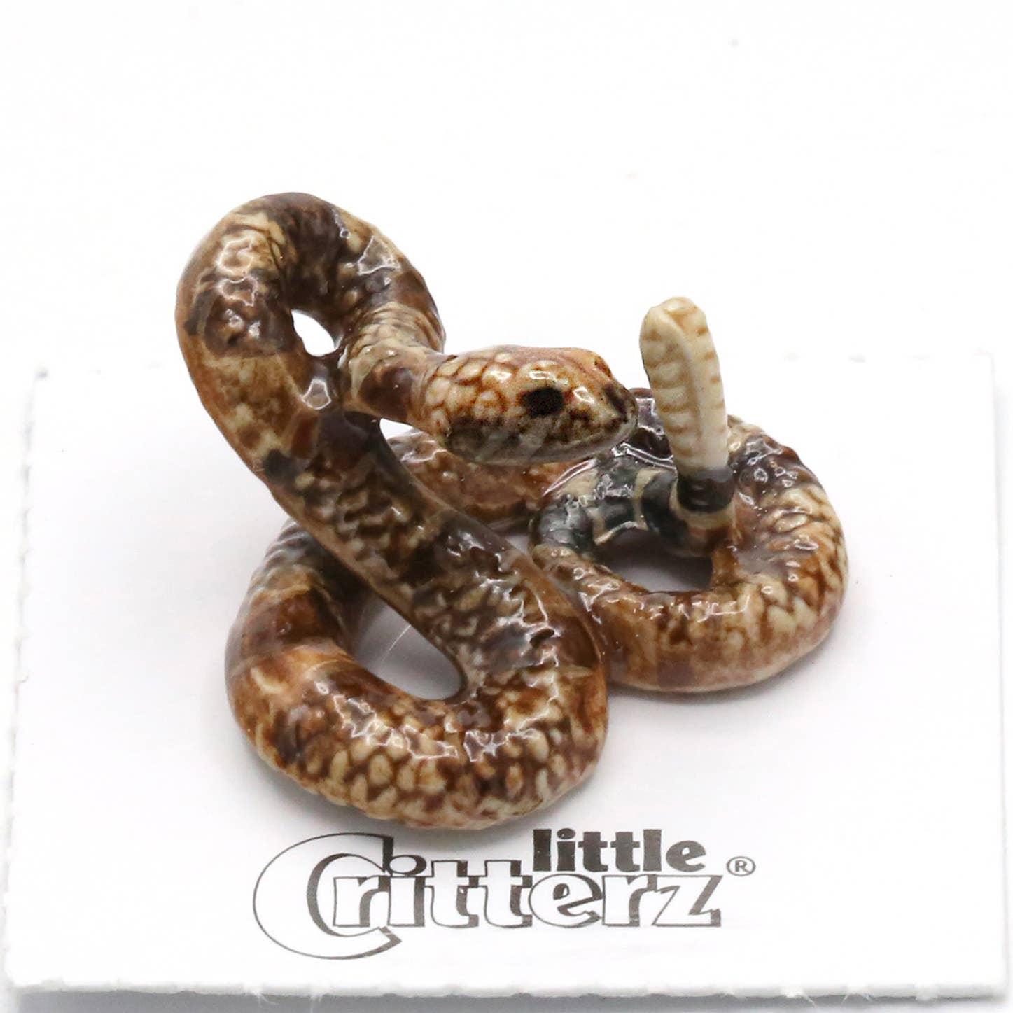 Shakes Rattlesnake Porcelain Miniature