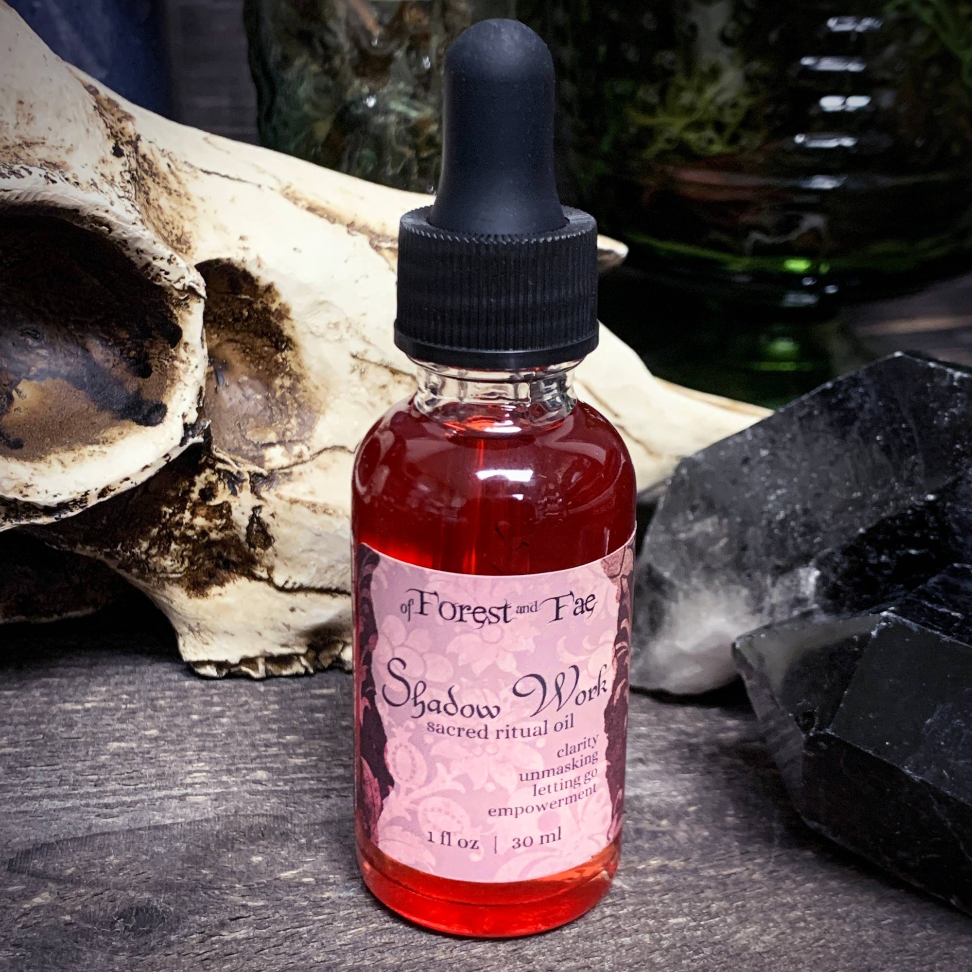 Shadow Work Ritual Oil | Journey Work | Altar Oil | Ritual Oil | Spellcrafting | Witchcraft | Candle Dressing Oil | Witch | Dark Magick |