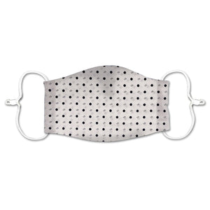 Adult 3-Layer Cotton Face Mask with Dot Pattern