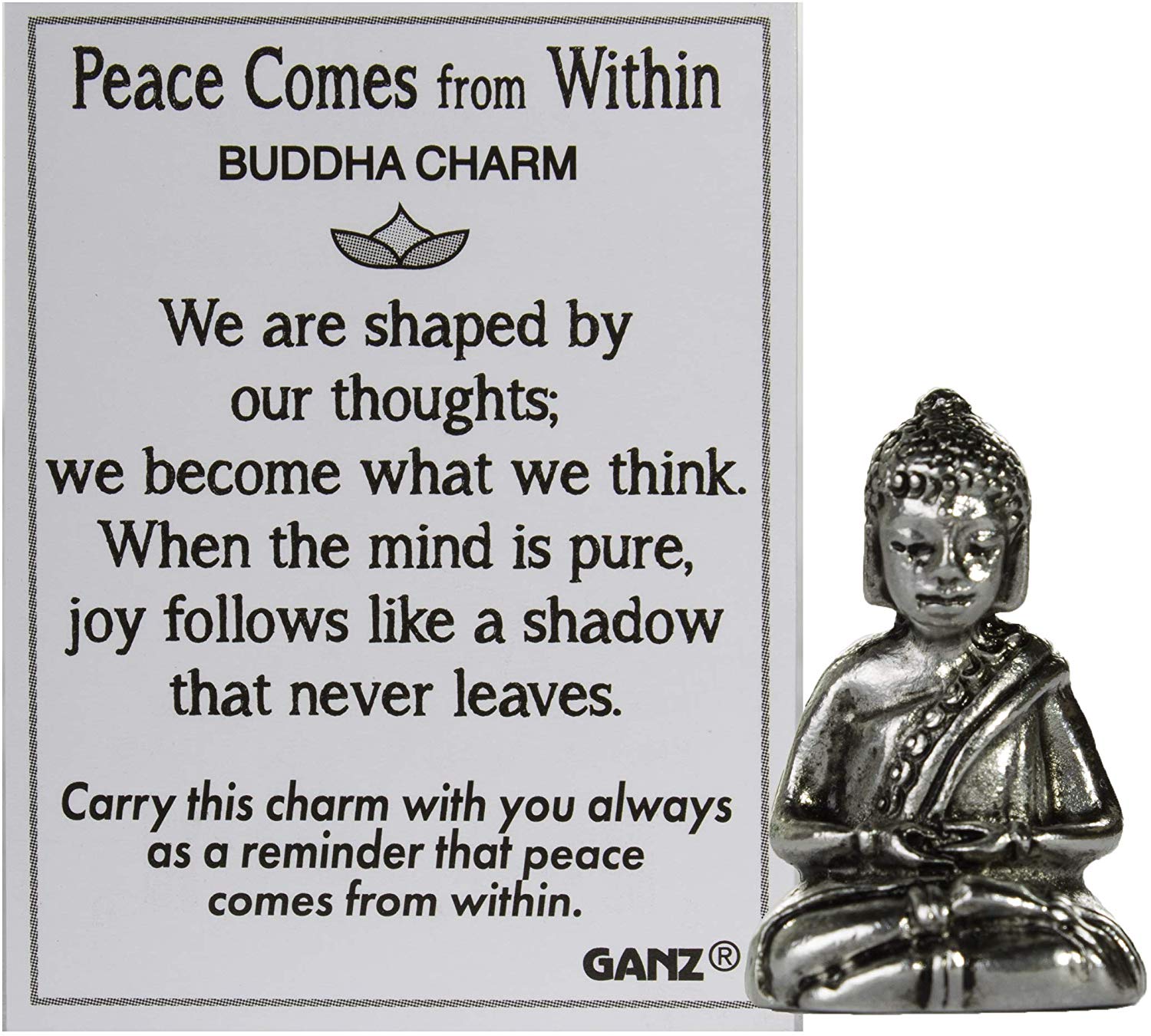 Peace Comes from within Buddha Charm