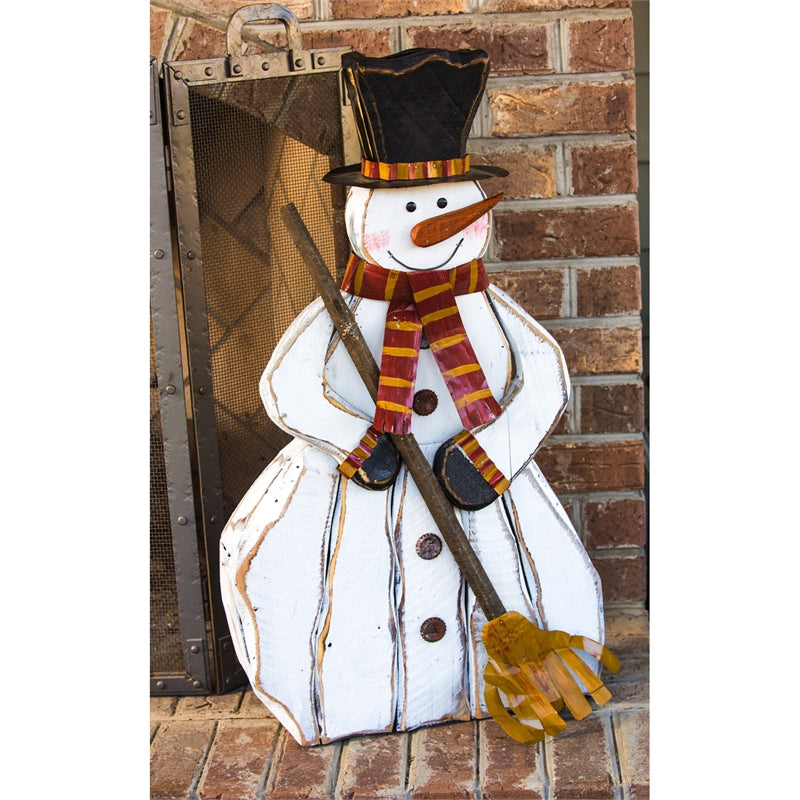 Holiday Snowman Wooden Décor STORE PICK UP ONLY