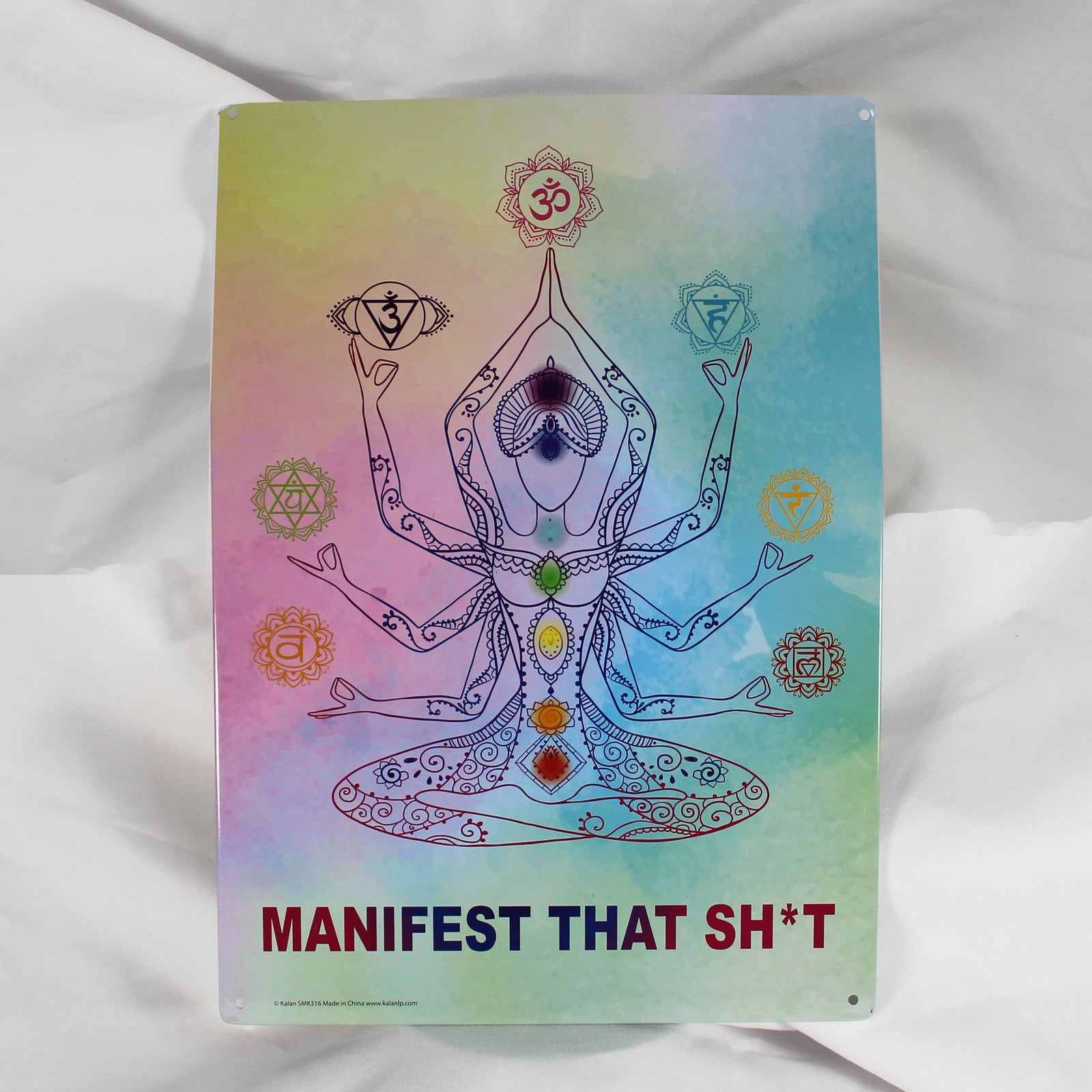 Manifest That Shit Metal Sign