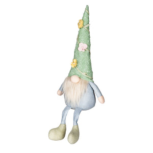 LED Plush Gnome with Flower Vine Hat, 2 Asst