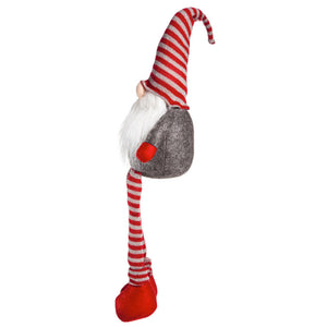 Plush Sitting Long Legs Santa Gnome