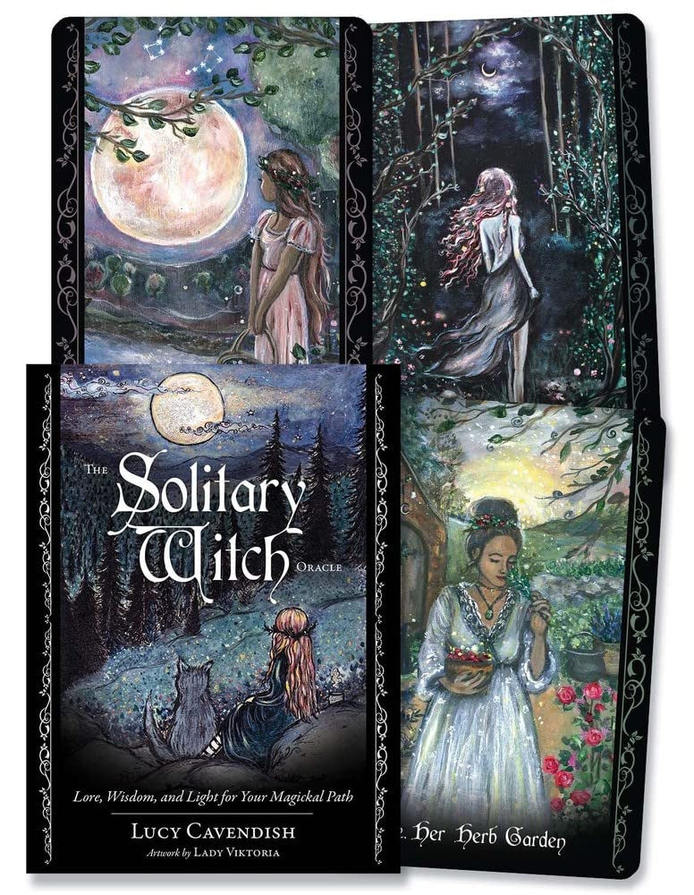 The Solitary Witch Oracle: Lore, Wisdom, and Light for your Magickal Path Cards