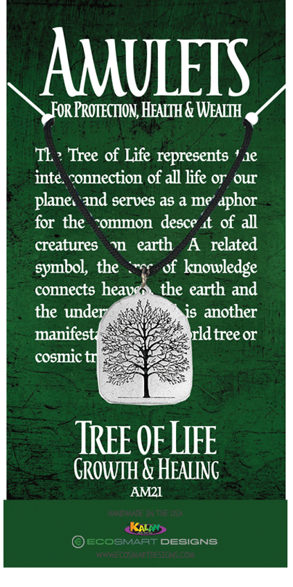 Tree of Life Pewter Charm Amulet
